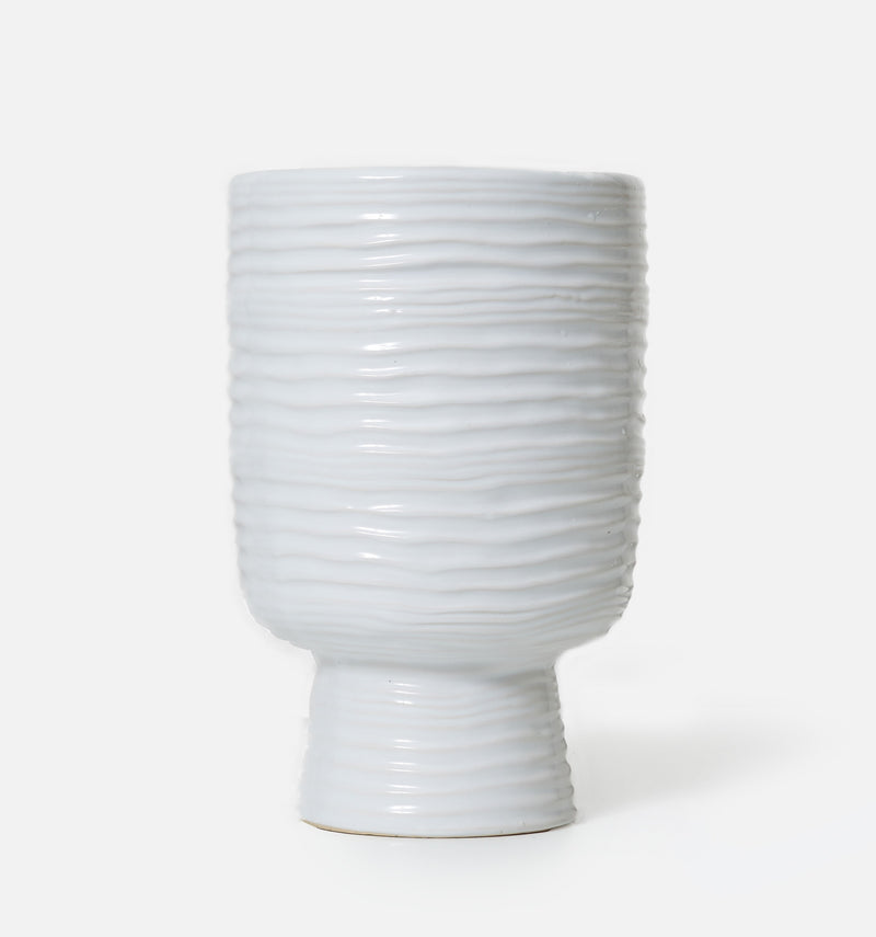White Monaco Vase