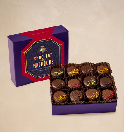 Vosges Chocolate Dipped Macarons