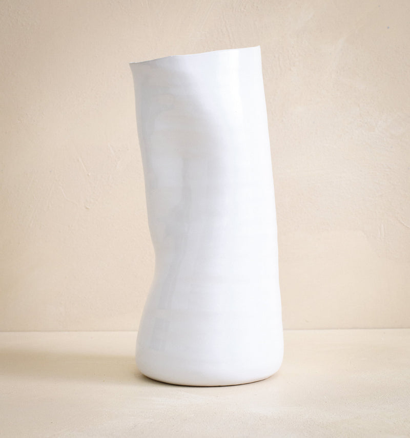 White Tegan Vase